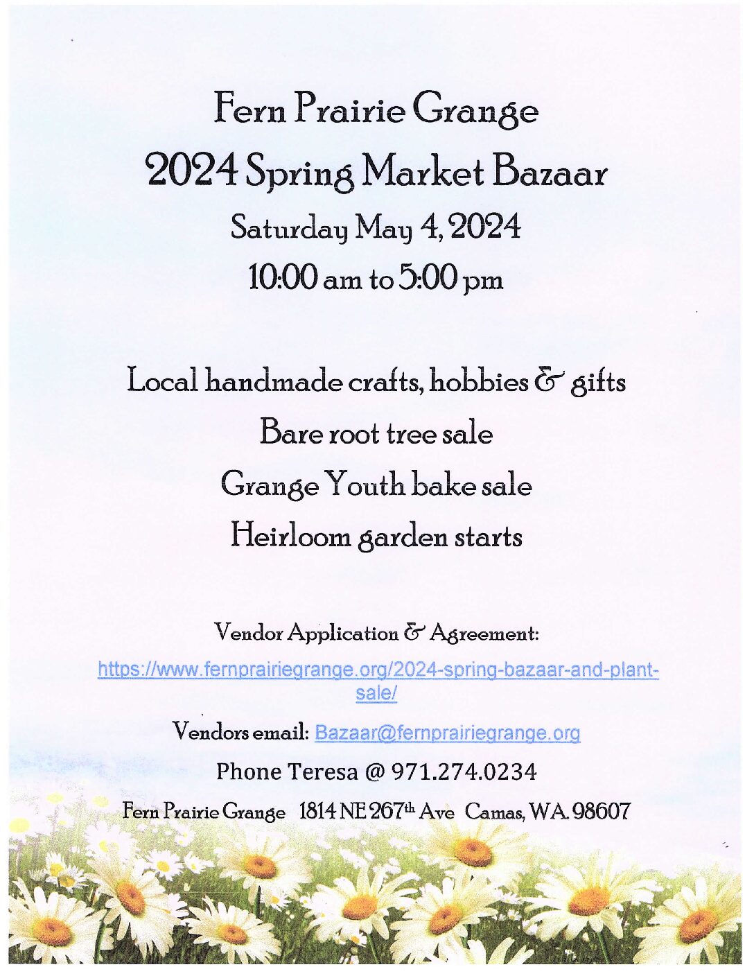 2024 Spring Bazaar and Plant Sale