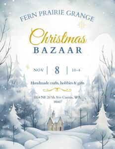 Christmas Bazaar 2025 @ Fern Prairie Grange